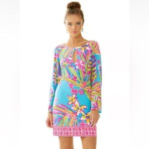 Lilly Pulitzer Fairfield Tunic Dress See Blue Summer Haze Size: S